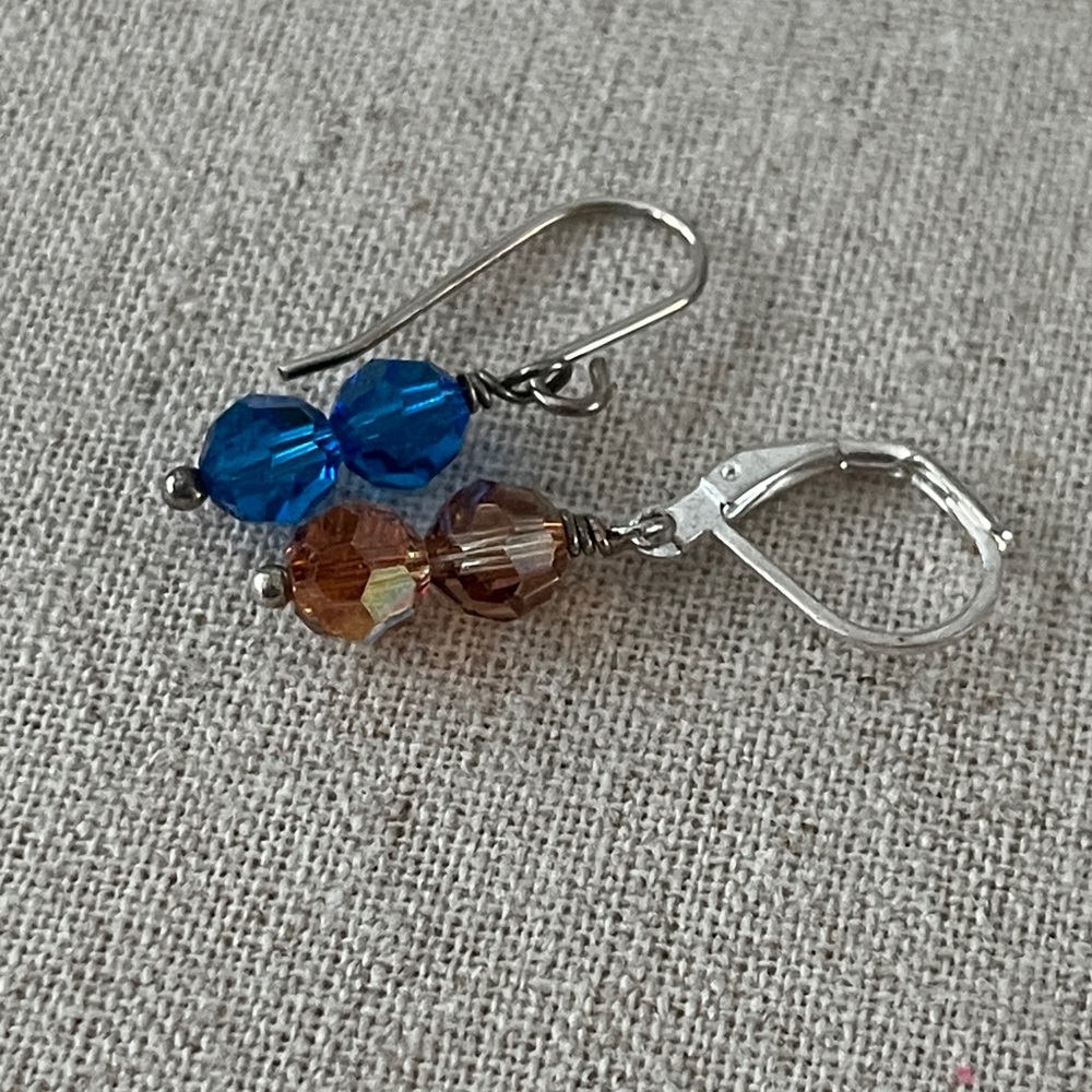 Swarovski Crystal Earring on Sterling